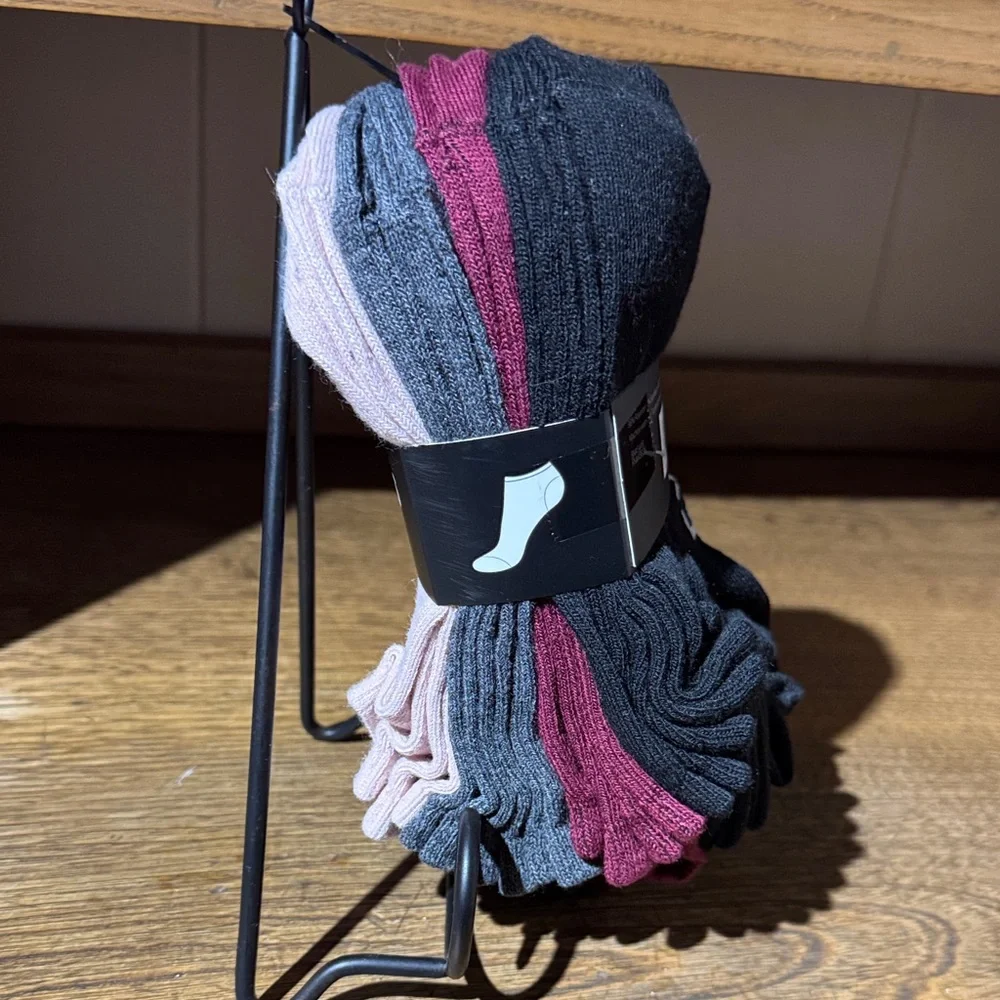 Express Pink and Gray Low Cut Socks 10 Pack